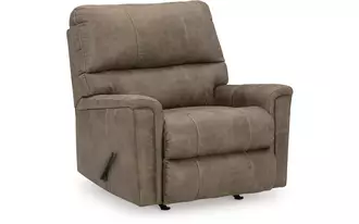 Ashley navi rocker recliner in fossil