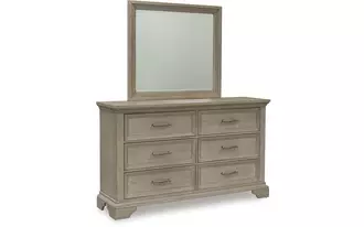 Ashley vallardia bedroom mirror in light grayish brown