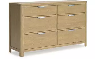 Ashley rencott dresser in light brown