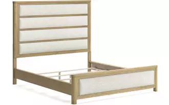 Ashley rencott california king rails in light brown