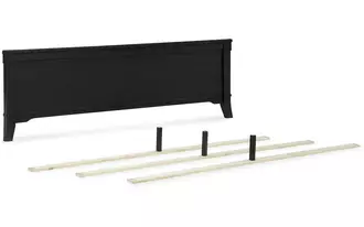 Ashley welltern k/ck panel footboard w/slats in black