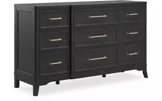 Ashley welltern dresser in black