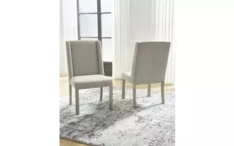 Ashley fawnburg dining uph side chair (2/cn) in gray