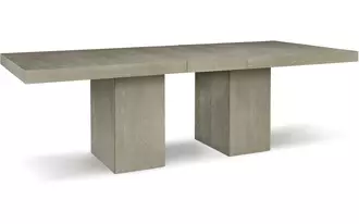 Ashley fawnburg rect dining room ext table in gray