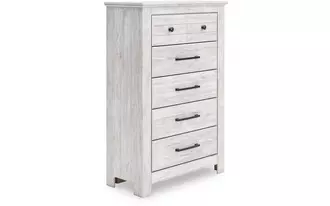 five drawer chest makidern whitewash