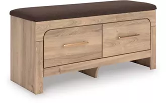 bedroom uph storage bench kinlanni tan