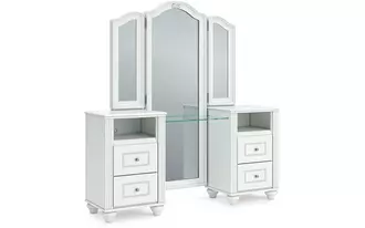 Ashley kozlani vanity cabinet in white