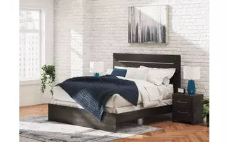 Ashley hollivern king panel rails in dark gray