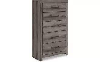 five drawer chest graystorm brown gray