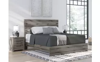 Ashley graystorm king panel headboard/footboard in brown gray