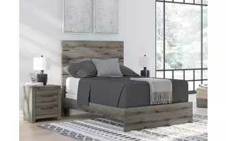 Ashley graystorm full panel rails in brown gray