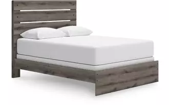 Ashley graystorm queen panel rails in brown gray