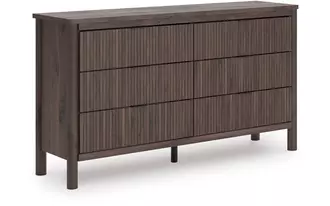 six drawer dresser pamytta brown