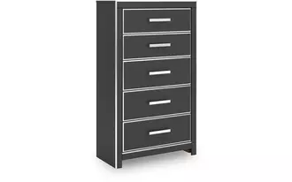 five drawer chest zuraleus black