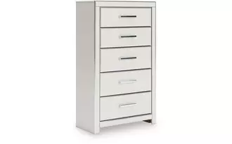 five drawer chest zuraleus white