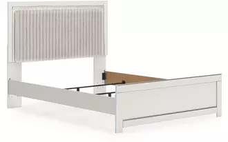 Ashley zuraleus queen uph panel headboard in white