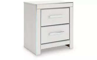 two drawer night stand zuraleus white