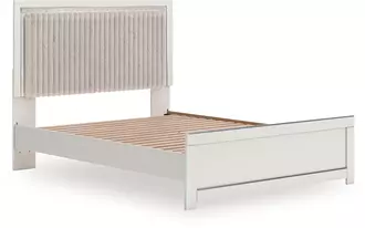 Ashley zuraleus queen/king platform rails in white