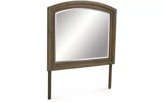 bedroom mirror feddinger medium brown