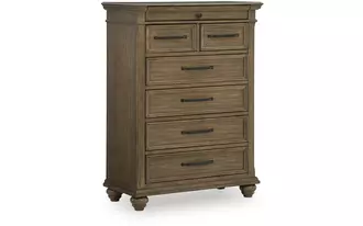 seven drawer chest karallin medium brown
