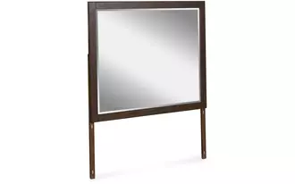 bedroom mirror dilenno dark brown