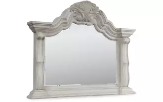 bedroom mirror bruchandi antique white