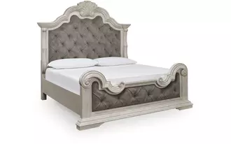 Ashley bruchandi queen/king panel rails in antique white