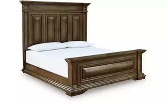 Ashley frantanna king/cal king panel footboard in brown