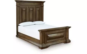 Ashley frantanna queen panel headboard in brown