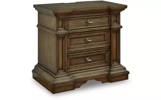 three drawer night stand frantanna brown