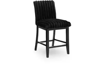 upholstered barstool (2/cn) mervannie gray/black