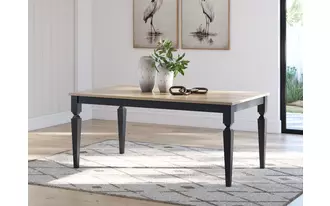 rectangular dining room table brenkerton grayish brown/black