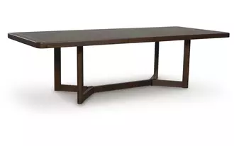 rect dining room ext table dilenno dark brown