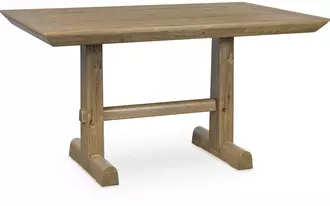 rect dining room counter table ridgester light brown