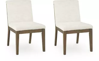 dining uph side chair (2/cn) marxmore brown