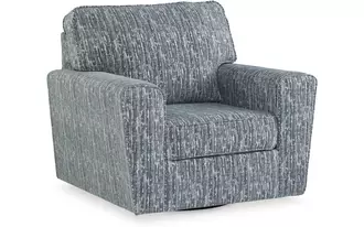 Ashley aterburm swivel accent chair in twilight