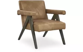 Ashley goda accent chair in caramel