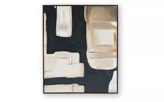 Ashley feyville wall art in black/brown/cream