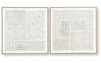 Ashley andorfield wall art set (2/cn) in beige/black/white