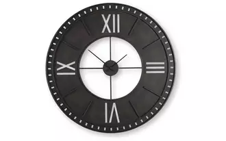 Ashley lytle wall clock in antique brown