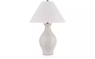 ceramic table lamp (1/cn) ashbend antique white