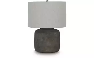 Ashley zandophen metal table lamp (1/cn) in antique gray