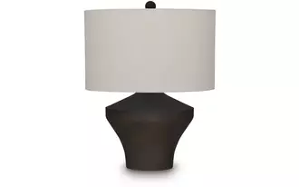 Ashley dolanham metal table lamp (1/cn) in distressed brown
