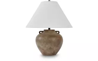Ashley ferrilby poly table lamp (1/cn) in antique beige