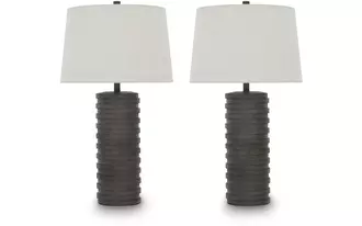 poly table lamp (2/cn) neilett antique brown