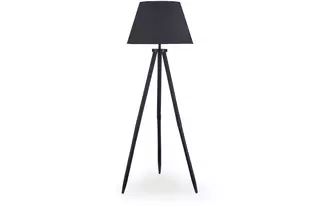 Ashley orhan wood floor lamp (1/cn) in black