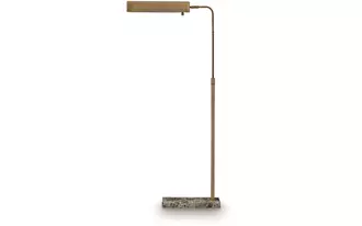 Ashley yafe metal floor lamp (1/cn) in bronze finish