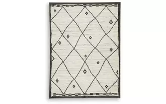 Ashley fenriston large rug in cream/black