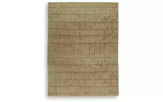 Ashley luzmont extra large rug in golden brown