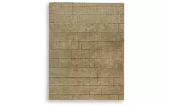 Ashley luzmont large rug in golden brown